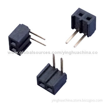 Female Headers, 2.0mm Pitch, Wavy Type, Right Angle, Single/Dual-row, Height of 7.2/6.7/4.3mm